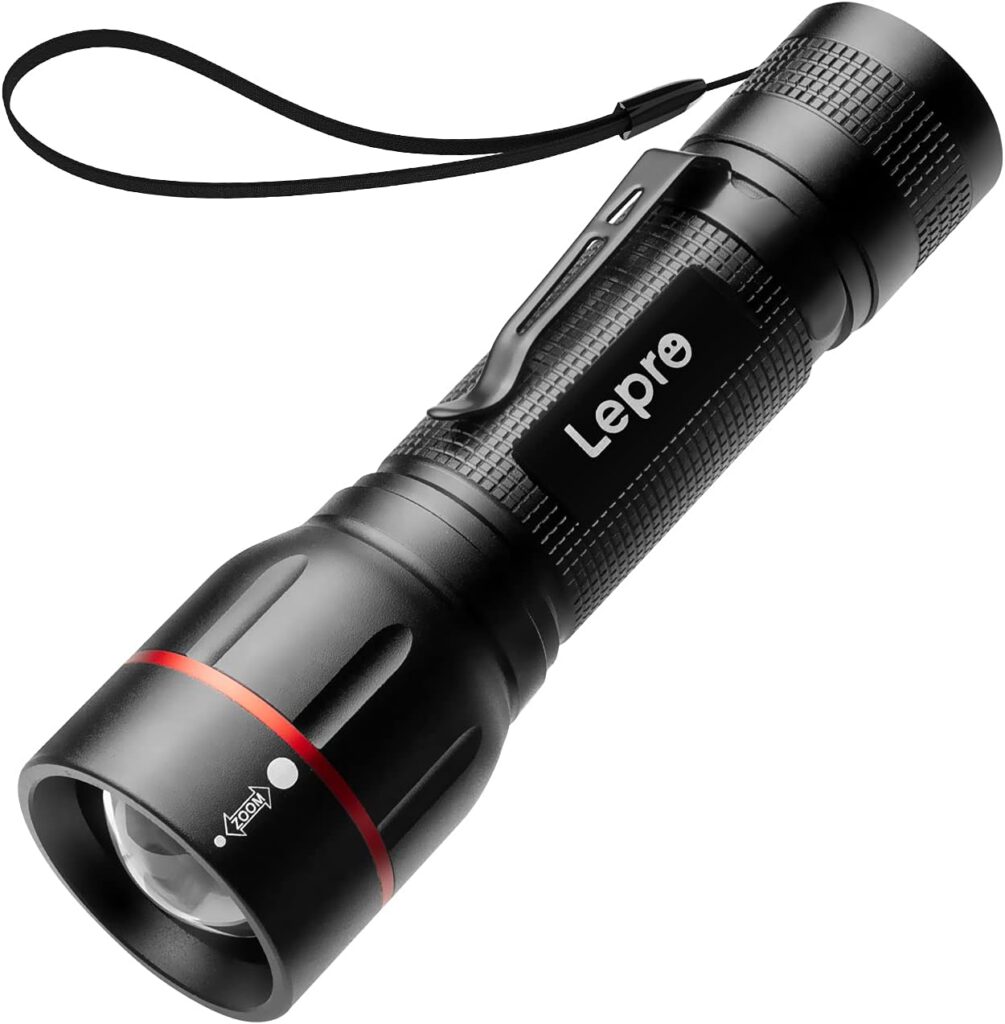Lepro LED Taschenlampe mit Batterien NGT